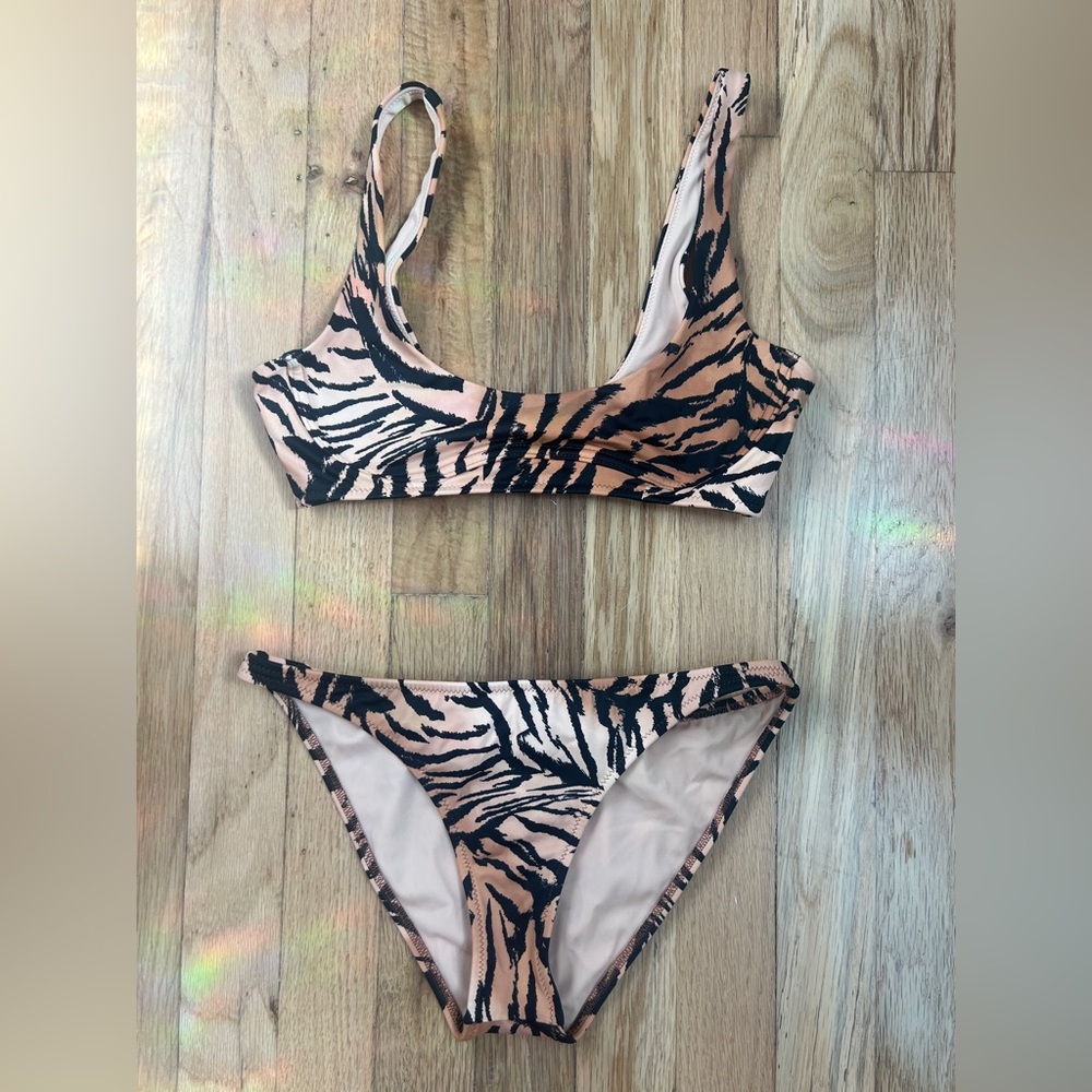 Tori Praver tiger print  Bikini XS